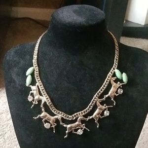 Gold Rhinestone Necklace